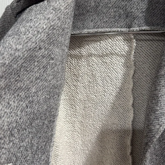 CAbi Heathered Gray Lightweight Cotton Sweatshirt Jacket Nautical Anchor Buttons - Picture 4 of 5